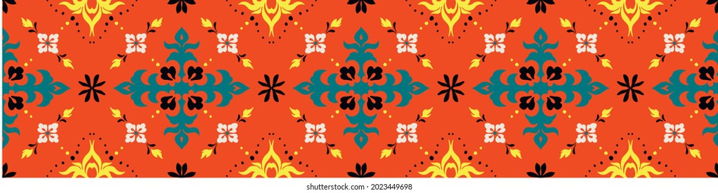 Diagonal ikat stripes. Zigzag pattern seamless. Geometric chevron abstract illustration, wallpaper. Tribal ethnic vector texture. Aztec style. Folk embroidery. Indian, Scandinavian, African rug.