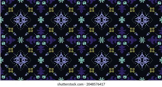 Diagonal ikat stripes. Zigzag pattern seamless. Geometric chevron abstract illustration, wallpaper. Tribal ethnic vector texture. Aztec style. Folk embroidery. Indian, Scandinavian, African rug.