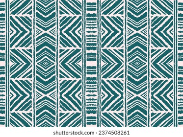 Diagonal ikat stripes. Zigzag pattern seamless. Geometric chevron abstract illustration, wallpaper. Tribal ethnic vector texture. Aztec style. Folk embroidery. Indian, Scandinavian, African rug.