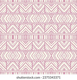 Diagonal ikat stripes. Zigzag pattern seamless. Geometric chevron abstract illustration, wallpaper. Tribal ethnic vector texture. Aztec style. Folk embroidery. Indian, Scandinavian, African rug.