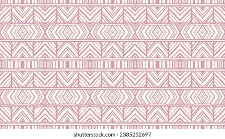 Bandes d'ikat diagonales. Motif zigzag harmonieux. Illustration abstraite chevron géométrique, fond d'écran. Texture vectorielle ethnique tribale. Style aztèque. Broderie folk. indien, scandinave, tapis africain.