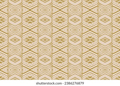 Diagonal ikat stripes. Zigzag pattern seamless. Geometric chevron abstract illustration, wallpaper. Tribal ethnic vector texture. Aztec style. Folk embroidery. Indian, Scandinavian, African rug.