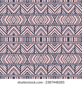 Bandes d'ikat diagonales. Motif zigzag harmonieux. Illustration abstraite chevron géométrique, fond d'écran. Texture vectorielle ethnique tribale. Style aztèque. Broderie folk. indien, scandinave, tapis africain.