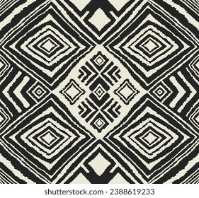 Bandes d'ikat diagonales. Motif zigzag harmonieux. Illustration abstraite chevron géométrique, fond d'écran. Texture vectorielle ethnique tribale. Style aztèque. Broderie folk. indien, scandinave, tapis africain.