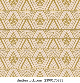 Diagonal ikat stripes. Zigzag pattern seamless. Geometric chevron abstract illustration, wallpaper. Tribal ethnic vector texture. Aztec style. Folk embroidery. Indian, Scandinavian, African rug.