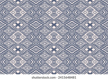 Diagonal ikat stripes. Zigzag pattern seamless. Geometric chevron abstract illustration, wallpaper. Tribal ethnic vector texture. Aztec style. Folk embroidery. Indian, Scandinavian, African rug.