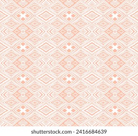 Diagonal ikat stripes. Zigzag pattern seamless. Geometric chevron abstract illustration, wallpaper. Tribal ethnic vector texture. Aztec style. Folk embroidery. Indian, Scandinavian, African rug.