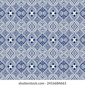Diagonal ikat stripes. Zigzag pattern seamless. Geometric chevron abstract illustration, wallpaper. Tribal ethnic vector texture. Aztec style. Folk embroidery. Indian, Scandinavian, African rug.