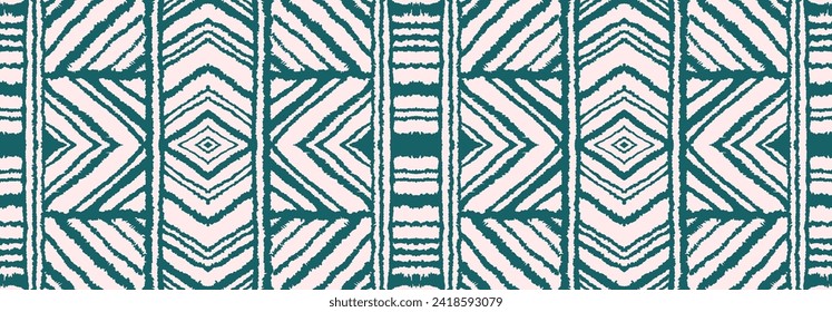 Diagonal ikat stripes. Zigzag pattern seamless. Geometric chevron abstract illustration, wallpaper. Tribal ethnic vector texture. Aztec style. Folk embroidery. Indian, Scandinavian, African rug.
