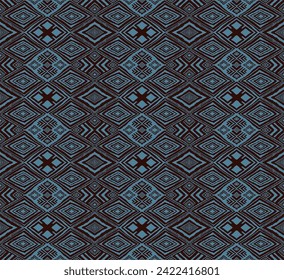 Diagonal ikat stripes. Zigzag pattern seamless. Geometric chevron abstract illustration, wallpaper. Tribal ethnic vector texture. Aztec style. Folk embroidery. Indian, Scandinavian, African rug.
