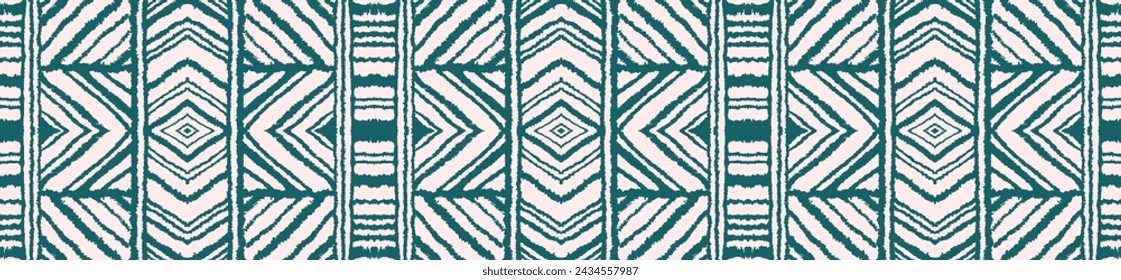 Diagonal ikat stripes. Zigzag pattern seamless. Geometric chevron abstract illustration, wallpaper. Tribal ethnic vector texture. Aztec style. Folk embroidery. Indian, Scandinavian, African rug.