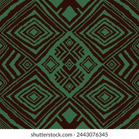 Diagonal ikat stripes. Zigzag pattern seamless. Geometric chevron abstract illustration, wallpaper. Tribal ethnic vector texture. Aztec style. Folk embroidery. Indian, Scandinavian, African rug.