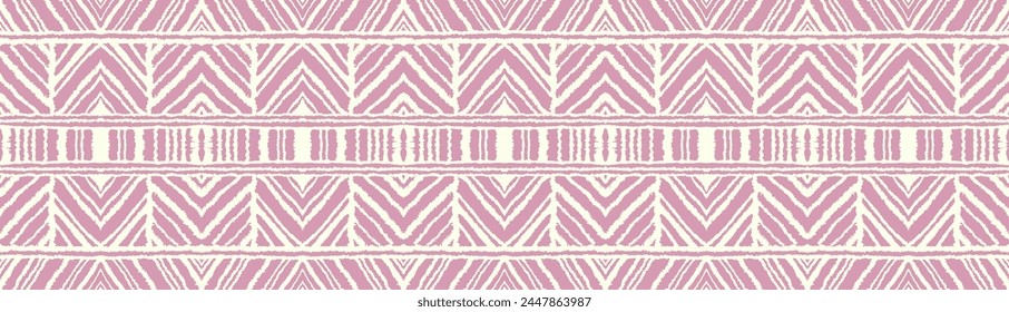Diagonal ikat stripes. Zigzag pattern seamless. Geometric chevron abstract illustration, wallpaper. Tribal ethnic vector texture. Aztec style. Folk embroidery. Indian, Scandinavian, African rug.