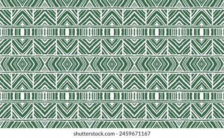 Diagonal ikat stripes. Zigzag pattern seamless. Geometric chevron abstract illustration, wallpaper. Tribal ethnic vector texture. Aztec style. Folk embroidery. Indian, Scandinavian, African rug.