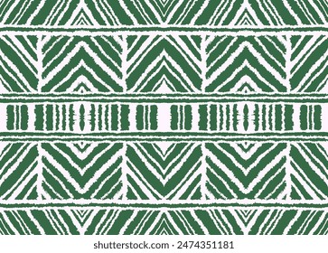Diagonal ikat stripes. Zigzag pattern seamless. Geometric chevron abstract illustration, wallpaper. Tribal ethnic vector texture. Aztec style. Folk embroidery. Indian, Scandinavian, African rug.