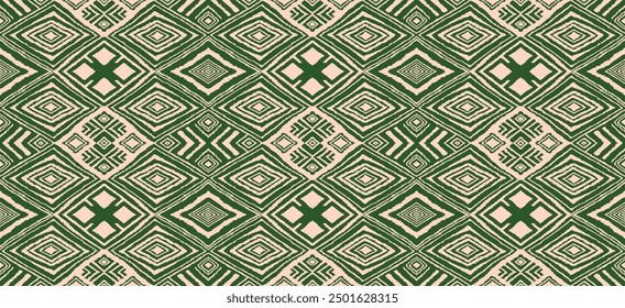 Diagonal ikat stripes. Zigzag pattern seamless. Geometric chevron abstract illustration, wallpaper. Tribal ethnic vector texture. Aztec style. Folk embroidery. Indian, Scandinavian, African rug.
