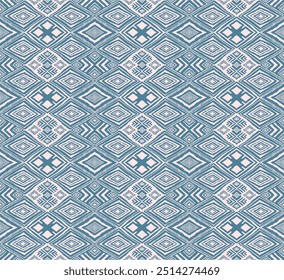 Diagonal ikat stripes. Zigzag pattern seamless. Geometric chevron abstract illustration, wallpaper. Tribal ethnic vector texture. Aztec style. Folk embroidery. Indian, Scandinavian, African rug.