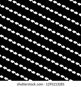 Diagonal jagged lines ornament. Zigzag stripes motif. Triangular waves background. Wavy image. Abstract backdrop. Digital paper, textile print, web design. Seamless pattern.