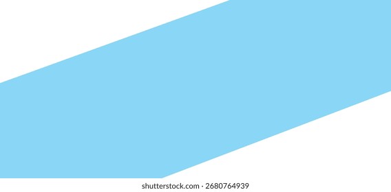 Forma Diagonal Azul Claro no Espaço Branco