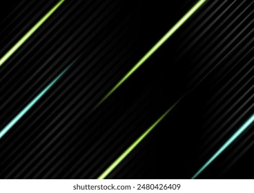 Diagonal light rays image black background