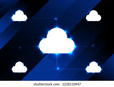 diagonal line digital technology abstract background. Internet network computer cloud storage communication texture. futuristic telecoms signal connection with blue neon light graphic design vector.