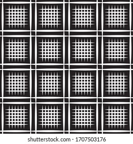 Vektorillustration mit diagonalem Gitter und nahtloser Textur