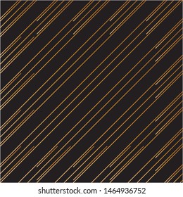 Diagonal line pattern vector. Design stripe gradient gold on black background. Design print for illustration, texture, wallpaper, background. 