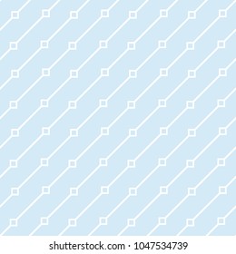 Diagonal line with squares, seamless tech pattern background