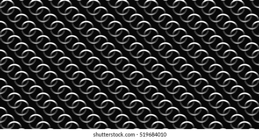 Diagonal lines background. Dark texture with chains. Vector illustration.