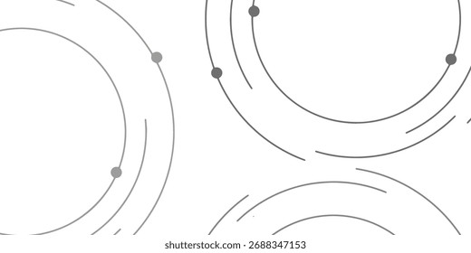 Diagonale Linien Hintergrund modernes abstraktes Streifenmuster mit weißen Kreisringen, digitales Zukunftstechnologie-Konzept.