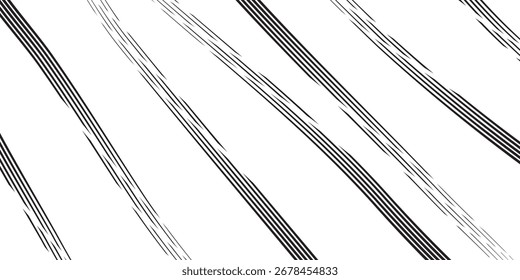 Diagonal lines in black and gray, arranged on a white background, creating a pattern. The lines vary in thickness.