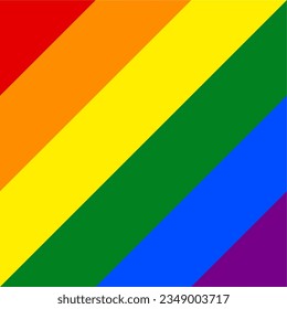 Diagonal lines colorful pattern background with Classic LGBT pride flag colors or Rainbow pride flag colors.Wallpaper,vector,illustration.