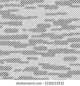 Diagonal lines with different width and shape. Halftone spotted background. Vector illustration. 