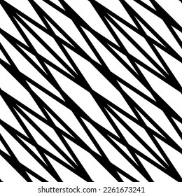 Diagonal lines grid seamless pattern. Angled stripes ornament. Linear motif. Pinstripes print. Striped background. Tilted line shapes wallpaper. Slanted stripe figures backdrop. Vector illustration