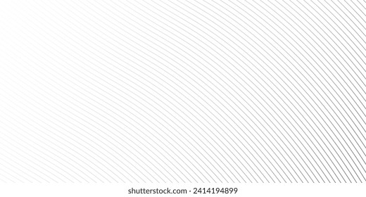 Diagonal lines halftone effect. Abstract black and white background with curve lines and waves.