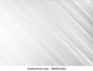 Lignes diagonales et lumière sur fond gris abstrait dégradé. Illustration vectorielle