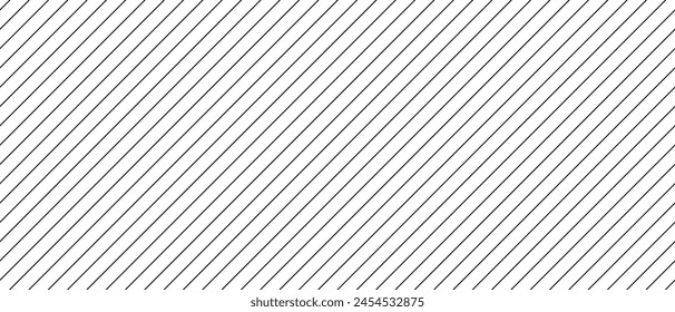 Diagonal lines on white background. Rows of slanted black lines. Stripes grid. 