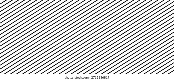 Diagonale Linien auf weißem Hintergrund. Reihen mit schrägen schwarzen Linien. Streifengitter. 