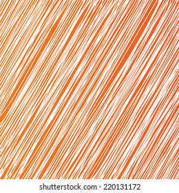 Diagonal lines pattern background. Abstract wallpaper with stripes or curves. Orange background. Vector