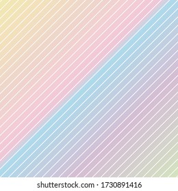 Diagonal lines pattern with color vector background.