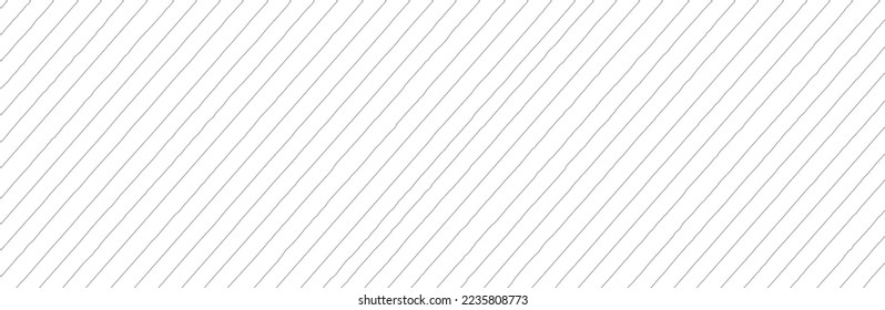 Diagonal lines pattern on white background. Straight lines pattern for backdrop and wallpaper template. Realistic lines with repeat stripes texture. Simple geometric background, vector illustration