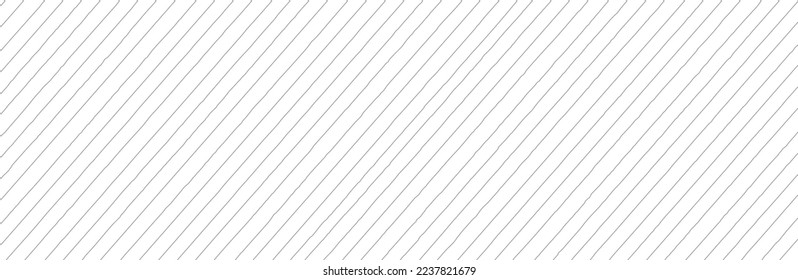 Diagonal lines pattern on white background. Straight lines pattern for backdrop and wallpaper template. Realistic lines with repeat stripes texture. Simple geometric background, vector illustration