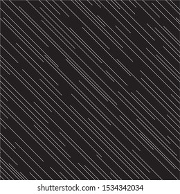 Diagonal lines pattern vector. Design random stripe white on black background. Design print for illustration, texture, template, wallpaper, background. Set 1