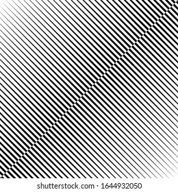 Diagonale Linien drucken. Gestreifter Hintergrund. Lineares Muster. Abstrakte Ornamente. Streifen motif. Schlagt Bildschirmhintergrund. Moderne Halftone-Kulisse. Digitales Papier, Web-Design, Stoffgrafik. Vektorillustration