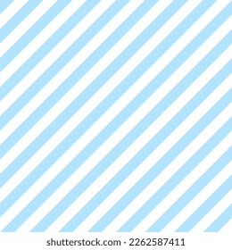 Diagonal lines seamless pattern. Light blue stripes background. Abstract minimalistic wallpaper. Vector 