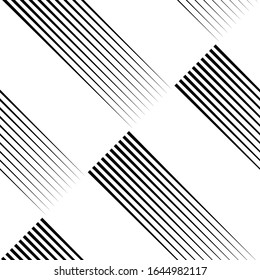 Líneas diagonales sin problemas. Fondo a rayas. Patrón lineal. Ornamento abstracto. Motivo de las franjas. Papel tapiz de estribos. Fondo moderno de medio tono. Papel digital, diseño web, imagen textil. Vector.
