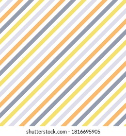 Diagonale Linien Streifen abstrakte Vektorgrafik nahtlose Muster. Textur paralleler Linien. Streifen aus Stangen, Stoffdruck. Farbige, schräge Parallellinien endlose Ornamente.