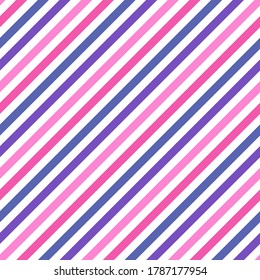 Diagonale Linien Streifen trendy Vektor nahtlose Muster. Geometrie paralleler Linien. Tapete mit Streifen an der Bar. Farbige, schlanke Parallellinien endlose Ornamente.