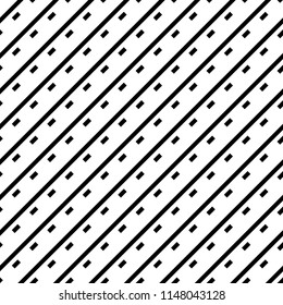Diagonal lines, strokes background. Linear ornament. Angled dashes, stripes motif. Striped, dashed backdrop. Digital paper, textile print, web design. Regimental image. Seamless surface pattern vector