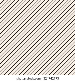 Diagonal lines texture. Stripped geometric seamless pattern. Modern repeating stylish texture. Flat minimalistic texture on beige background. Vector